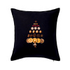 Vianočný stromček zo sušených plodov - Vankúš 50x50 - 50x50 - Vrátane výplne ( Čierna ) Vianočný stromček zo sušených plodov - Vankúš 50x50 - 50x50 - Vrátane výplne ( Čierna )