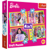 TREFL PUZZLE Puzzle - 4 v 1 (35, 48, 54, 70) - Barbie a veselý svet - Trefl 34626 TREFL PUZZLE Puzzle - 4 v 1 (35, 48, 54, 70) - Barbie a veselý svet - Trefl 34626
