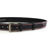 PENNYBELTS Kožený opasek 25-2-B-CV černý - 85 cm PENNYBELTS Kožený opasek 25-2-B-CV černý - 85 cm