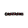 Emblém nádrže Suzuki, čierna/červená Emblém nádrže Suzuki, čierna/červená