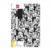 LEGO Stationery Zápisník A5 s čiernym perom - Minifigure Brick LEGO Stationery Zápisník A5 s čiernym perom - Minifigure Brick