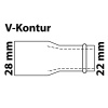 Kirchhoff redukční vsuvka CU 1 pouzdro polotovar 28 mm x 22 mm Kirchhoff redukční vsuvka CU 1 pouzdro polotovar 28 mm x 22 mm