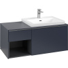 VILLEROY & BOCH Subway 3.0 závesná skrinka pod umývadlo (umývadlo vpravo), 2 zásuvky + regálový prvok, s LED osvetlením, 1001 x 516 x 422,5 mm, Marine Blue, C571L0VQ VILLEROY & BOCH Subway 3.0 závesná skrinka pod umývadlo (umývadlo vpravo), 2 zásuvky + regálový prvok, s LED osvetlením, 1001 x 516 x 422,5 mm, Marine Blue, C571L0VQ