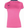 Mizuno Core Short Sleeve Tee W XL, ružová / čierna Mizuno Core Short Sleeve Tee W XL, ružová / čierna
