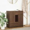 zahrada-XL Komoda so zásuvkami a dvierkami, hnedý dub 70,5x34x74,5 cm 861847 zahrada-XL Komoda so zásuvkami a dvierkami, hnedý dub 70,5x34x74,5 cm 861847