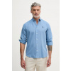 U.S. Polo Assn. košeľa pánska s bavlnou LINEN BLEND LS MUP3248. modrá L U.S. Polo Assn. košeľa pánska s bavlnou LINEN BLEND LS MUP3248. modrá L