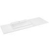 BRAHEA umývadlo 131,6x51,5cm, Rockstone, ľavé, biela matná BRAHEA umývadlo 131,6x51,5cm, Rockstone, ľavé, biela matná