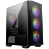 MSI M100R midi tower PC skrinka čierna 4 predinštalované LED ventilátory, prachový filter, bočné okno; 306-7G20R21-809 MSI M100R midi tower PC skrinka čierna 4 predinštalované LED ventilátory, prachový filter, bočné okno; 306-7G20R21-809
