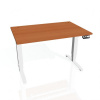 Pracovný stôl Motion, PO, 3S, 120x61 - 128x80 cm, čerešňa/sivá Pracovný stôl Motion, PO, 3S, 120x61 - 128x80 cm, čerešňa/sivá