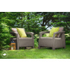 Záhradný nábytok Keter Corfu duo set dvoch kresiel cappuccino Záhradný nábytok Keter Corfu duo set dvoch kresiel cappuccino