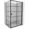 Mexen Mist-B, 1-krídlový výklopný sprchový kút, pravý, 100 x 75 cm, číre sklo-čierna mriežka, 8A2T-100-075-70-77-P Mexen Mist-B, 1-krídlový výklopný sprchový kút, pravý, 100 x 75 cm, číre sklo-čierna mriežka, 8A2T-100-075-70-77-P