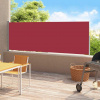 vidaXL Zaťahovacia bočná markíza na terasu 180x500 cm červená vidaXL Zaťahovacia bočná markíza na terasu 180x500 cm červená