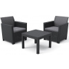 KETER Súprava záhradného nábytku CLAIRE balcony, grafit KETER Súprava záhradného nábytku CLAIRE balcony, grafit