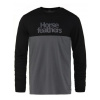 Tričko Horsefeathers Fury Ls black/gray M Tričko Horsefeathers Fury Ls black/gray M