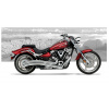Hard-Krome Kompletný výfukový systém Dual Radius pre Yamaha XV1900 Raider Hard-Krome Kompletný výfukový systém Dual Radius pre Yamaha XV1900 Raider