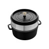 Staub Cocotte okrúhly hrniec s parnou vložkou 26 cm/5,2 l čierny, 1133825 Staub Cocotte okrúhly hrniec s parnou vložkou 26 cm/5,2 l čierny, 1133825