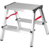 Strend Pro 251094 Schůdky DD2, 2x2 stupně, 125 kg, ALU, oboustranné, bez madla Strend Pro 251094 Schůdky DD2, 2x2 stupně, 125 kg, ALU, oboustranné, bez madla