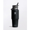 Hydro Flask Wide Mouth Travel Bottle with Flex Straw Cap 32 oz (946 ml) Black Hydro Flask Wide Mouth Travel Bottle with Flex Straw Cap 32 oz (946 ml) Black