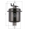 MAHLE Palivový filter KL185 MAHLE Palivový filter KL185