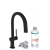 Hansgrohe Aqittura M91 kuchynská batéria s filtrom stojánková čierna 76801670 Hansgrohe Aqittura M91 kuchynská batéria s filtrom stojánková čierna 76801670