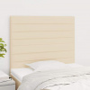vidaXL Čelá postele 2 ks krémový 80x5x78/88 cm látka vidaXL Čelá postele 2 ks krémový 80x5x78/88 cm látka