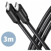 Avacom BUCM3-CM30AB, SPEED USB-C USB-C, 3m, černý Avacom BUCM3-CM30AB, SPEED USB-C USB-C, 3m, černý