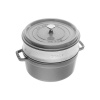 Staub Cocotte okrúhly hrniec s parnou vložkou 26 cm/5,2 l sivý, 1133818 Staub Cocotte okrúhly hrniec s parnou vložkou 26 cm/5,2 l sivý, 1133818