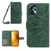 Peňaženkové kožené puzdro Sun Flower na Motorola Moto G13 / G23 / G53 5G - Zelená Peňaženkové kožené puzdro Sun Flower na Motorola Moto G13 / G23 / G53 5G - Zelená