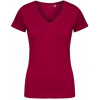 PROMODORO 1525 XO / Dámske tričko s výstrihom do V - berry XXL PROMODORO 1525 XO / Dámske tričko s výstrihom do V - berry XXL