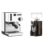 Rancilio Silvia E, white + Eureka Mignon Specialita, WD black, walnut Rancilio Silvia E, white + Eureka Mignon Specialita, WD black, walnut