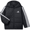 adidas Essentials 3-Stripes Padded Jacket Infants Black/White 5-6 Years adidas Essentials 3-Stripes Padded Jacket Infants Black/White 5-6 Years