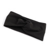 Dámska čelenka soft fleece krížená - čierna Dámska čelenka soft fleece krížená - čierna