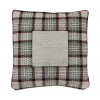 Vianočná gobelínová obliečka na vankúš Tartan šedohnedá 42x42 cm Chenille IT025 Vianočná gobelínová obliečka na vankúš Tartan šedohnedá 42x42 cm Chenille IT025