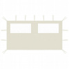 VidaXL Bočná stena/stena s oknami pre altánok, 4x2 m, krémová VidaXL Bočná stena/stena s oknami pre altánok, 4x2 m, krémová