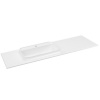 BRAHEA umývadlo 146,6x51,5cm, Rockstone, ľavé, biela matná BRAHEA umývadlo 146,6x51,5cm, Rockstone, ľavé, biela matná