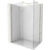 Mexen Kioto-X sprchová stena Walk-in 110 x 90 cm, transparentná 10 mm, zlatá - 800-110-202-50-00-090-X Mexen Kioto-X sprchová stena Walk-in 110 x 90 cm, transparentná 10 mm, zlatá - 800-110-202-50-00-090-X