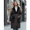 Dámsky kabát s kožuštekom Dstreet TY5278z Farba: Čierna, Veľkosť: S/M Dámsky kabát s kožuštekom Dstreet TY5278z Farba: Čierna, Veľkosť: S/M