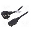 Kabel CEE 7/7 (E/F) úhlová vidlice,IEC C13 zásuvka PVC 5m Kabel CEE 7/7 (E/F) úhlová vidlice,IEC C13 zásuvka PVC 5m
