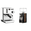 Rancilio Silvia BC, white + Eureka Mignon Specialita, WD black, walnut Rancilio Silvia BC, white + Eureka Mignon Specialita, WD black, walnut