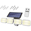 LTC Nástěnná lampa solární nástěnná lampa, nastavitelná, s dálkovým ovládáním, 8 LED COB, 800lm, PIR, IP65, 4800mAh (f) LTC Nástěnná lampa solární nástěnná lampa, nastavitelná, s dálkovým ovládáním, 8 LED COB, 800lm, PIR, IP65, 4800mAh (f)