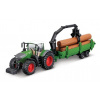 Bburago - FARMLAND, Fendt 1050 Vario s nakladačem a přívěsem na dřevo, 10 cm Bburago - FARMLAND, Fendt 1050 Vario s nakladačem a přívěsem na dřevo, 10 cm