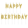 Tortové sviečky Happy Birthday gold Tortové sviečky Happy Birthday gold
