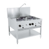 Combisteel Plynový wok varič - 2x 17 kW + 1x 9 kW - nerezové prevedenie Combisteel Plynový wok varič - 2x 17 kW + 1x 9 kW - nerezové prevedenie