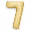 PartyDeco Fóliový balón číslo 7 zlatý 86 cm PartyDeco Fóliový balón číslo 7 zlatý 86 cm
