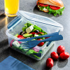 SISTEMA To Go Lunch Plus 1,2 l - box na obed / plastový podnos na raňajky s príborom SISTEMA To Go Lunch Plus 1,2 l - box na obed / plastový podnos na raňajky s príborom