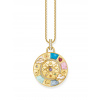 Thomas Sabo PE962-471-7 Gold-plated chain pendant w. wheel of fortune Thomas Sabo PE962-471-7 Gold-plated chain pendant w. wheel of fortune