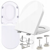 WC sedadlo Mareani s pomalým zatváraním, biele, duroplast, antibakteriálne WC sedadlo Mareani s pomalým zatváraním, biele, duroplast, antibakteriálne