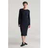 ŠATY GANT TEXTURED KNIT DRESS EVENING BLUE ŠATY GANT TEXTURED KNIT DRESS EVENING BLUE