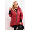 Legínovo Dámska zimná bunda Plus Size prešívaná s kapucňou bordová Farba: Bordová, Veľkosť: UNI Legínovo Dámska zimná bunda Plus Size prešívaná s kapucňou bordová Farba: Bordová, Veľkosť: UNI