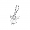 Strieborný prívesok s karabínkou - Anjel Strieborný prívesok s karabínkou - Anjel